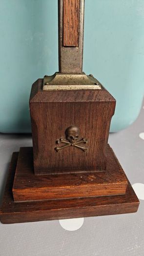 Antique French Altar Crucifix with Memento Mori Skull and Crossbones
