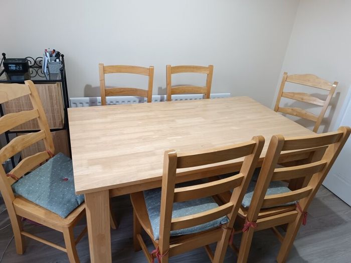 dinning table and chairs