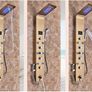 BRAND NEW Rose Golden 8009 LED Light Shower Faucet Bathroom Waterfall Rain Black Shower Panel In Wall Shower System with Spa Massage Sprayer and Bidet Tap Image 2