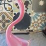 Murano Glass Pink Opaline Swan Image 4