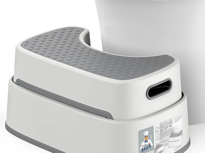 Toilet Stool Squat Adult, Bathroom Stool Heavy Duty, Anti Slip Toilet Step for Bathroom, Toddler Step for Kids
