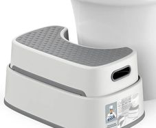 Toilet Stool Squat Adult, Bathroom Stool Heavy Duty, Anti Slip Toilet Step for Bathroom, Toddler Step for Kids