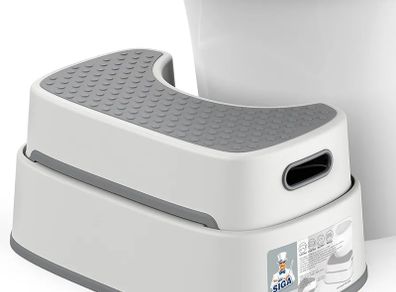 Toilet Stool Squat Adult, Bathroom Stool Heavy Duty, Anti Slip Toilet Step for Bathroom, Toddler Step for Kids