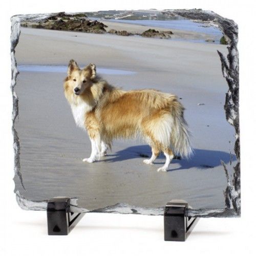 Personalised square shape Photo Slate 20 x 20cm perfect for memorial or wedding photos