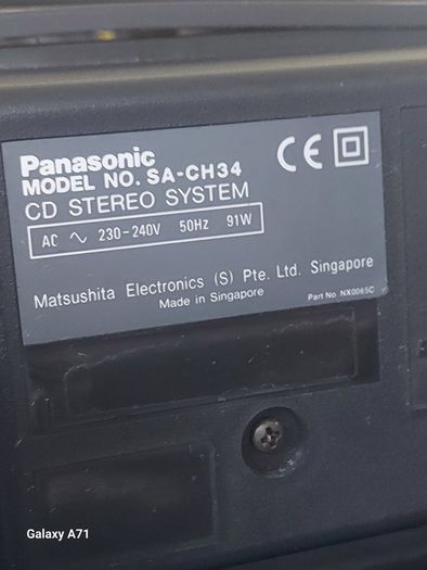 Retro Panasonic SA-CH34 MASH CD STEREO SYSTEM with Tuner & Tape Deck