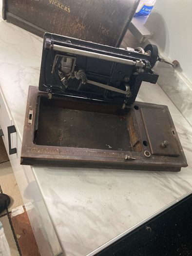 Antique Vickers singer sewing machine