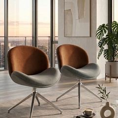 2x Designer Swivel Lounge Chairs 199each,or2-370