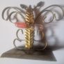 Vintage Brass Butterfly  Hourglass Image 3