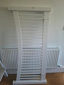 wooden double headboard
