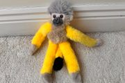 Nature Planet Re-pets Plush Monkey Hanging Yellow approx. 25 cm. Used Please see photos