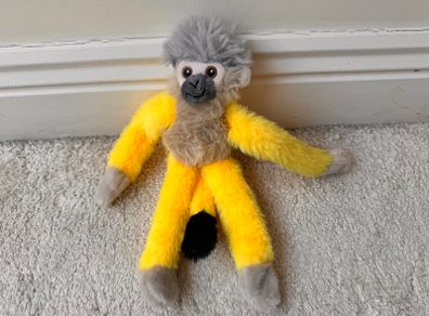 Nature Planet Re-pets Plush Monkey Hanging Yellow approx. 25 cm. Used Please see photos