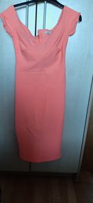 peach dress