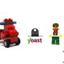 Lego Promotional Yoast Minifigure Special Limited Edition Super Rare Minifigure  Lego Promo Kit Figure YOAST On Magnet Holder Also With Scooter Very Rare   Little is known about these figures but one thing i do know is that they are rare and hard to find Image 4