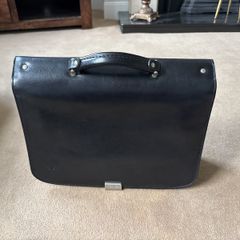 Texier leather laptop satchel