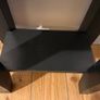 Solid Wood Grey Hall Console Table with Drawer Image 3