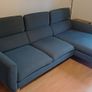 Blue fabric sofa Image 3