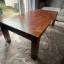 Heavy Solid Oak Coffee Table Image 3