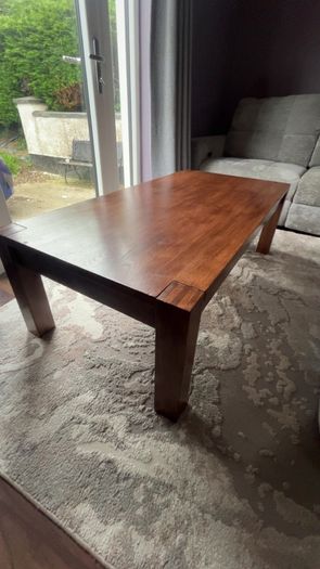 Heavy Solid Oak Coffee Table