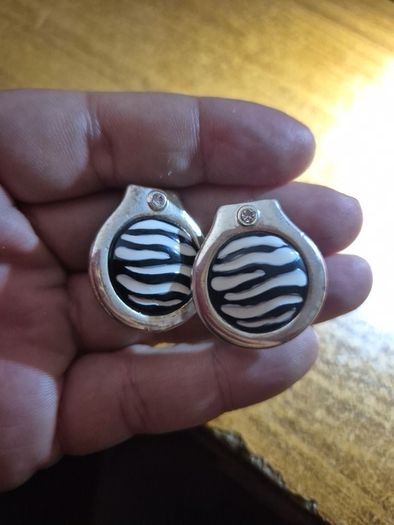 Vintage Zebra Earrings