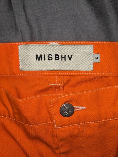 MISBHV Orange Straight-leg Trousers