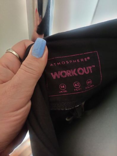 Atmosphere Workout black straight leg pants size UK14 EU42 Postage included