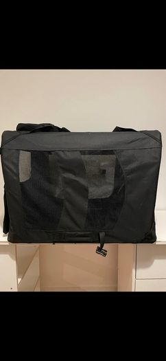 MOOL Lightweight Fabric Pet Carrier Crate with Fleece Mat and Food Bag, Black
