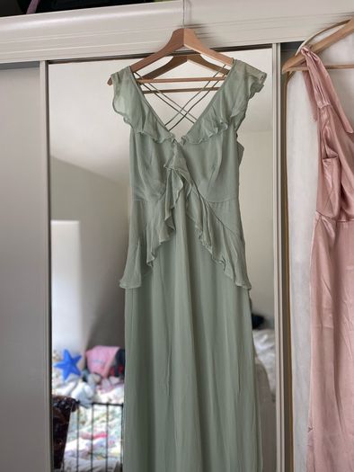 Sage Green Bridesmaids Asos dress