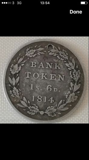Rare Bank Token 1/6 George III 1814