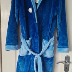Plush Bathrobe with Shark Hood, 13 yrs