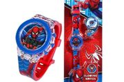 Spiderman Flash Light Spider Man Kids Watches For Boys Cartoon shark Children Watch Girls Student Clock Gifts