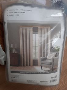 New, wide high quality pencil pleat curtains