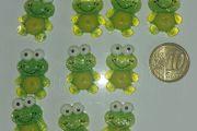 Frog Resin Cabochon pk.10