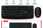 Yilima QS-803 Dual Mode Keyboard And Mouse Combo, Bluetooth Wireless Silent Keys