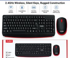 Yilima QS-803 Dual Mode Keyboard And Mouse Combo, Bluetooth Wireless Silent Keys