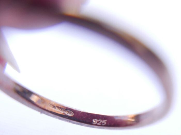 Vintage Gold Plated Solid Sterling Silver 925  Ring size P1/2 - 3g