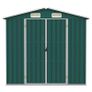 Garden Shed Green 205x129x183 cm Galvanised Steel Image 4