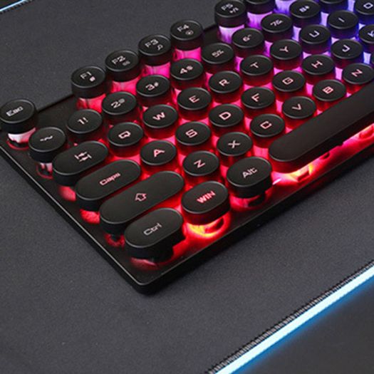 New iMICE AK-800 USB Wired LED Backlit Suspended Round Cap Gaming Keyboard.