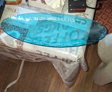 Vintage Large Blue Glass Irish Mist Liqueur Dish Postage Available or Collection