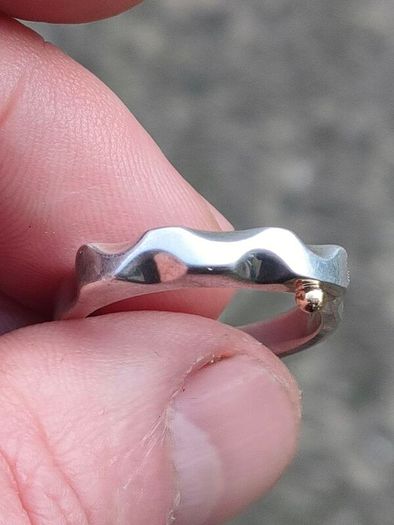 Modernist Serpent Irish Sterling Silver Ring