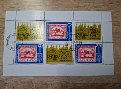 Bulgaria 1988 Miniature Sheet "Stamp Exhibition Praga 88", Michel No 3696 - free standard postage