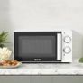20L White Microwave  800W Compact Countertop Microwave Oven with 6 Power Levels, 30-Min Timer & Defrost Function Perfect for Kitchens, Dorms, and Offices Image 4
