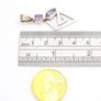Silver Amethyst Geometric Spiral Pendant Image 6