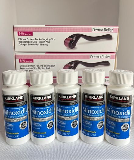 KIRKLAND Minoxidil 5%. Beard & Hair Regrowth Treatment. Derma Roller also available.