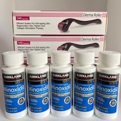 KIRKLAND Minoxidil 5%. Beard & Hair Regrowth Treatment. Derma Roller also available.