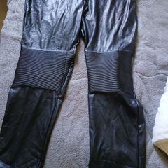 New Black Leather Style Pants