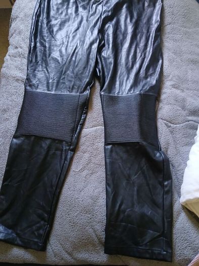 New Black Leather Style Pants