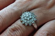 Sterling Silver Ring - Size M - Stamped for Silver (S11)