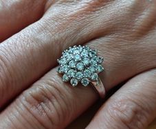 Sterling Silver Ring - Size M - Stamped for Silver (S11)