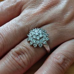 Sterling Silver Ring - Size M - Stamped for Silver (S11)