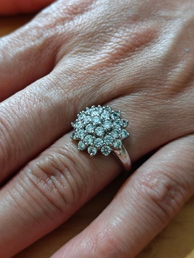 Sterling Silver Ring - Size M - Stamped for Silver (S11)